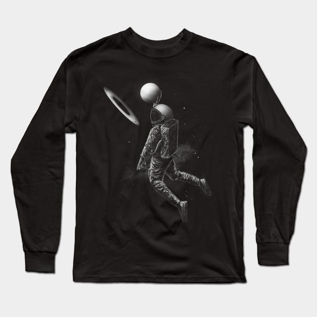 Saturn Dunk Long Sleeve T-Shirt by nicebleed